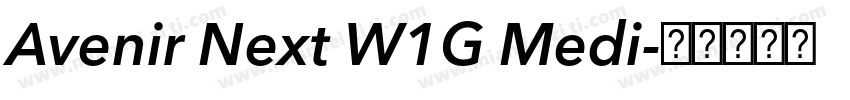 Avenir Next W1G Medi字体转换